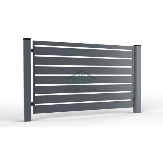Arsmetal Horizonts, moduļu žogs H1500x2000mm (Tumši pelēks)